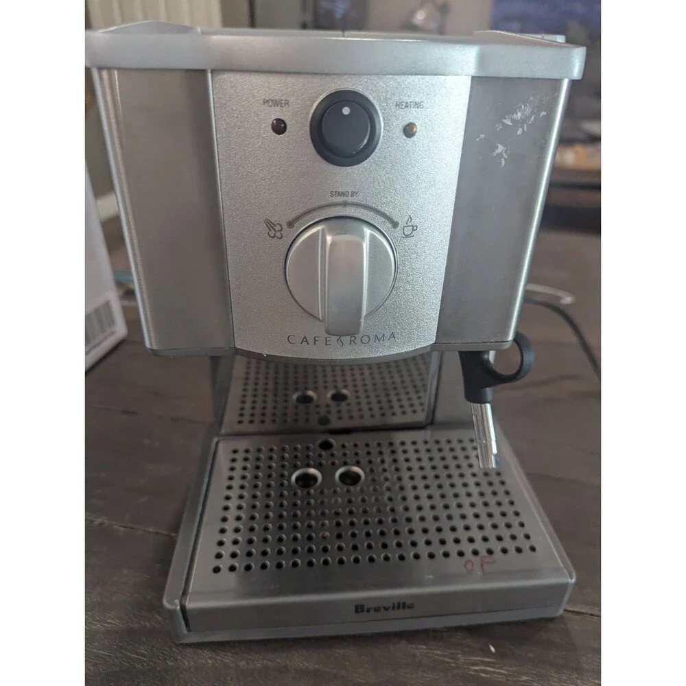 Breville The Café Roma Espresso Machine - Brushed Stainless Steel Read